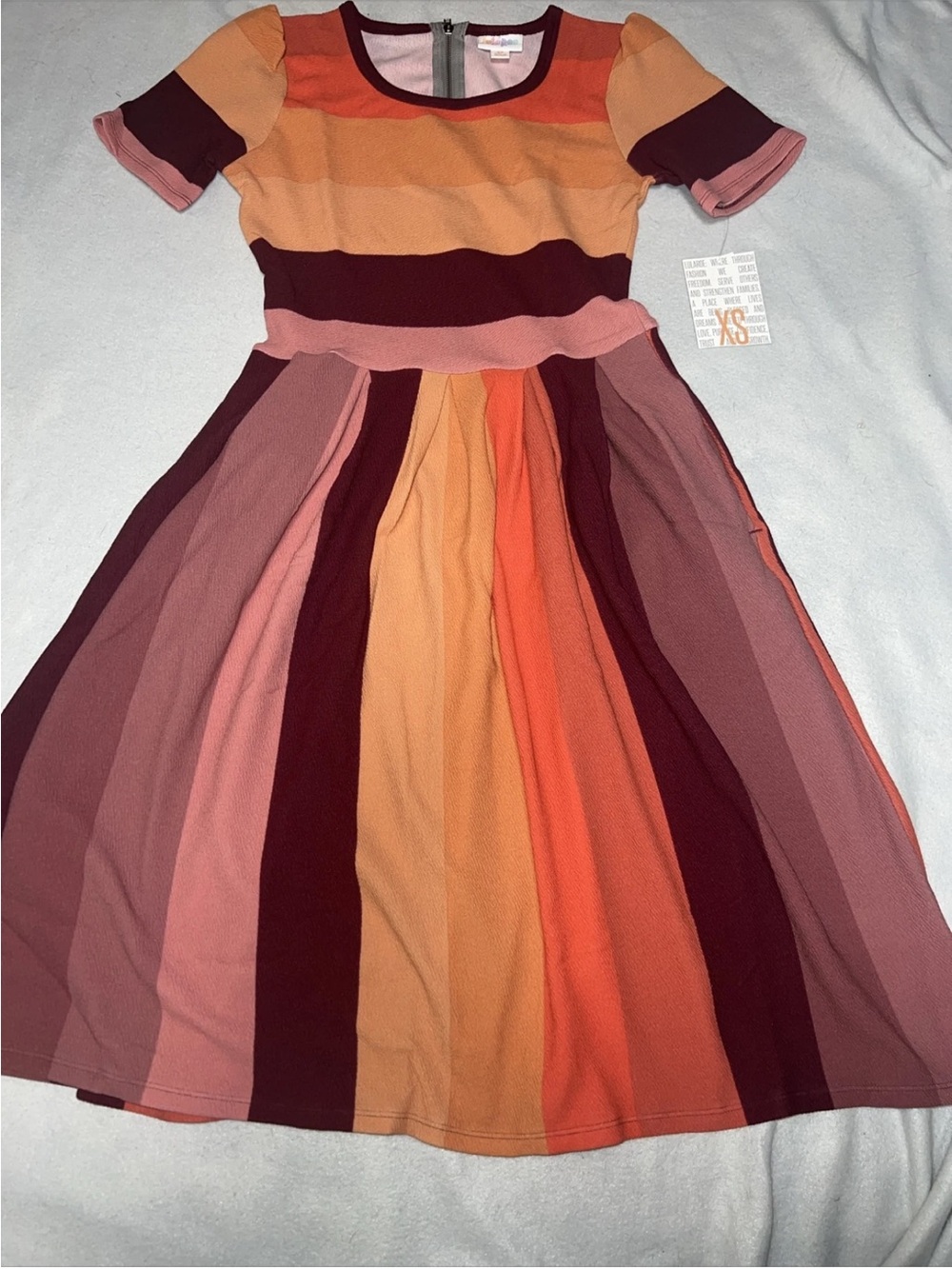 LuLaRoe Amelia pleated dress